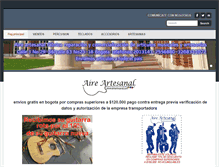 Tablet Screenshot of aireartesanal.com